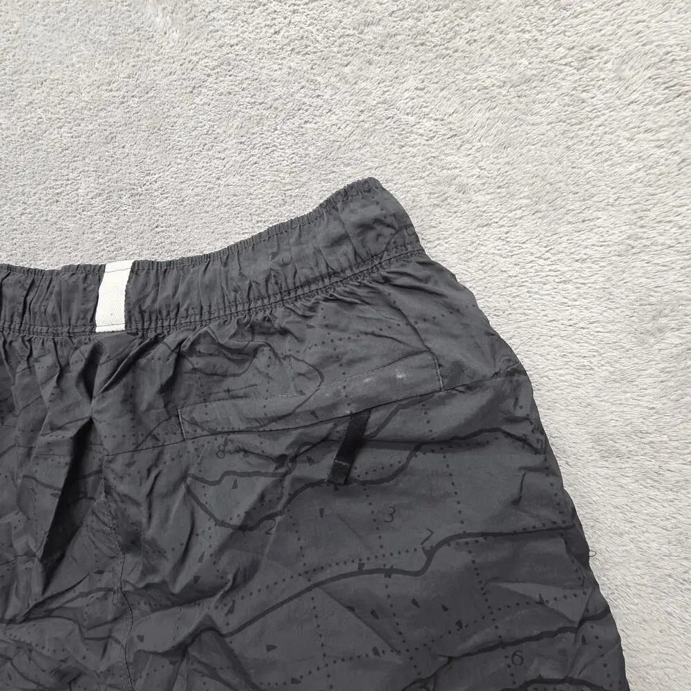 Nike Air Graphic Logo Woven Shorts Mens Medium Gray
